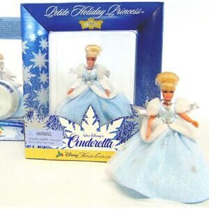 1997 Disney Petite Holiday Collection Mini Cinderella Doll Ornament- Limited Ed